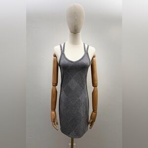Wild Fable Plaid Bodycon Mini Dress – Size S – Stretch – Cross Back